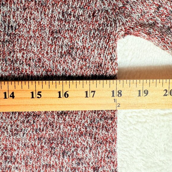 Kian D Los Angeles Men's Red Brown Cotton Knit Sweater Large Heathered - Picture 7 of 7